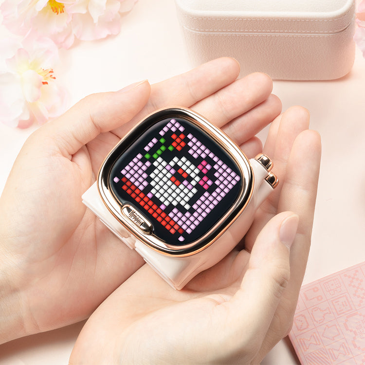 Divoom Zooe Pixel Art Bluetooth Speaker Portable Mini Music Cute Wireless Desk Setup Christmas Gift for Children
