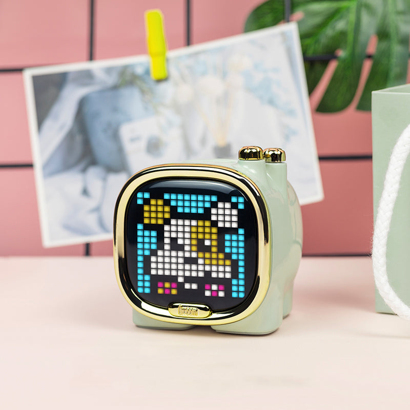 Divoom Zooe Pixel Art Bluetooth Speaker Portable Mini Music Cute Wireless Desk Setup Christmas Gift for Children