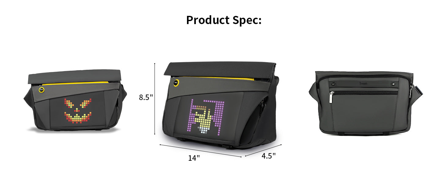 Divoom Sling Bag-V Pixel Art LED Sling Bag
