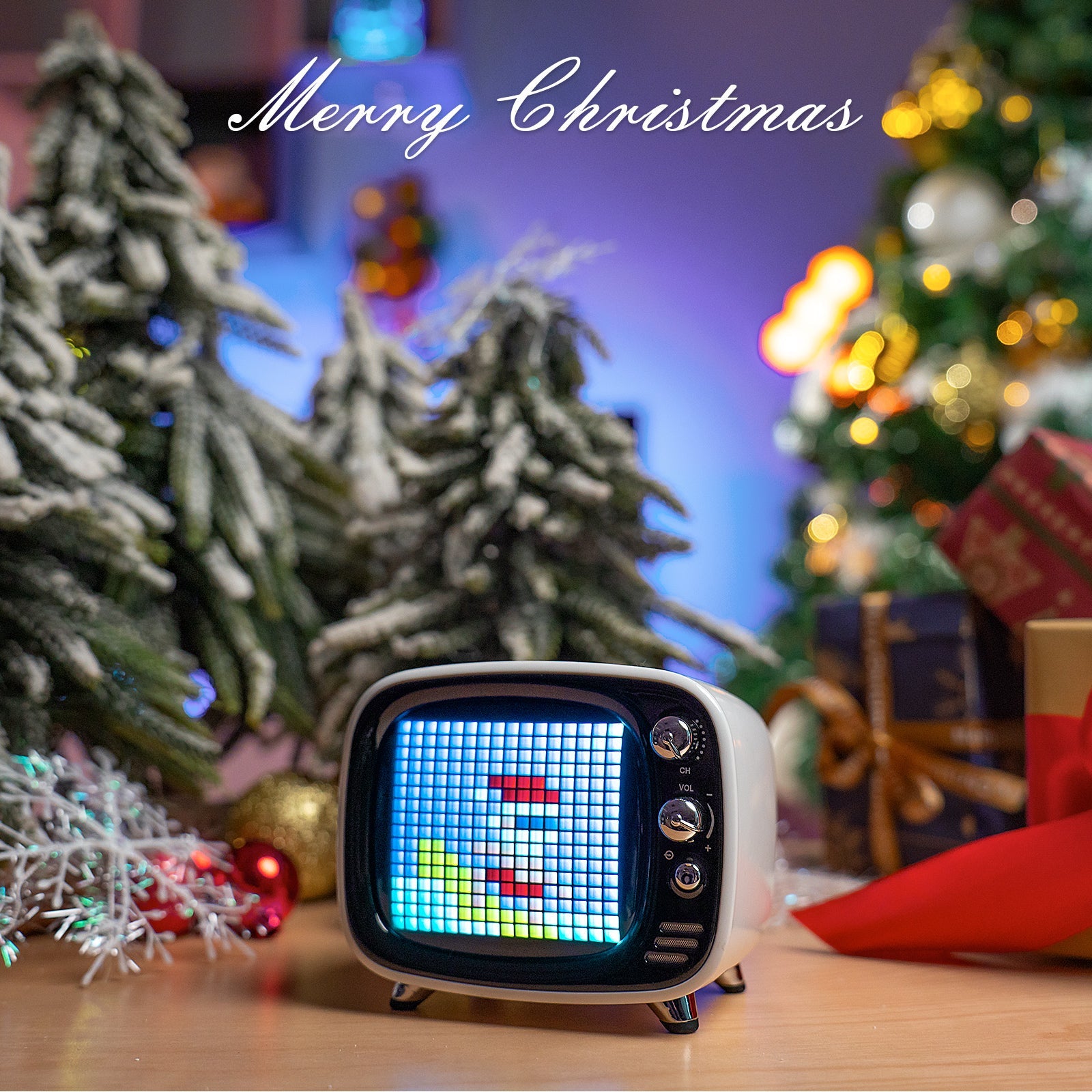Divoom Zooe Pixel Art Bluetooth Speaker Portable Mini Music Cute Wireless Desk Setup Christmas Gift for Children